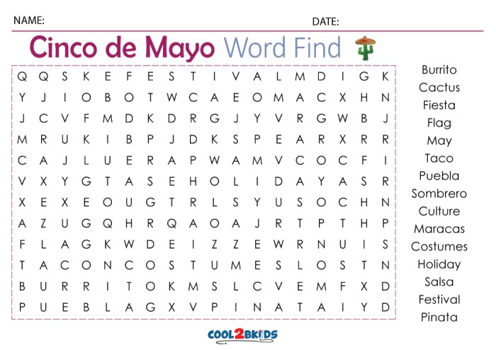 Cinco de mayo answer key