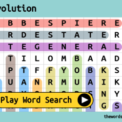 French revolution word search answer key